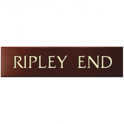 18 x 4½ Inch Solid Oak Name Plaque