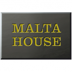 9 x 6 Inch Welsh Slate House Name Plaque