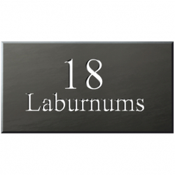 15 x 8 Inch Welsh Slate House Name Plaque