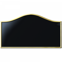 14 x 8 Inch Cast Brass Bridge Top House Name Plaque