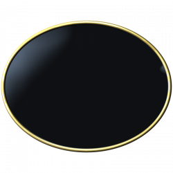 13 x 10 Inch Cast Brass Oval Name Plate