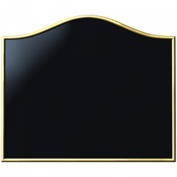 12 x 10 Inch Brass Bridge Top House Name Sign