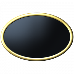 6 x 4 Inch Cast Brass Oval House Number Plate