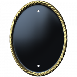 6 x 8 Inch Cast Brass Oval Number Plate with Rope Border